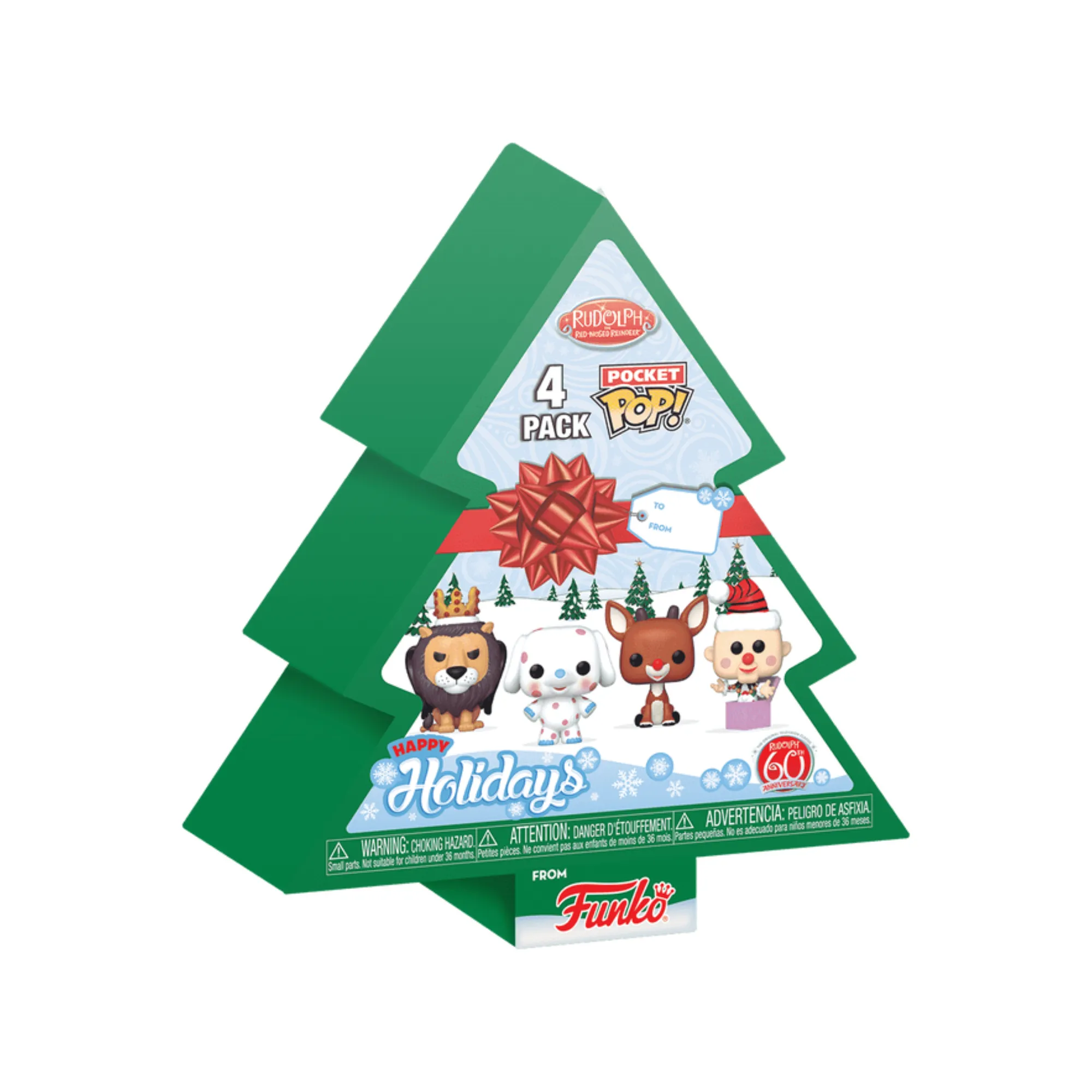 Φιγούρες Funko Pocket Pop! Rudolph The Red-Nosed Reindeer - Happy Holidays (4-Pack)
