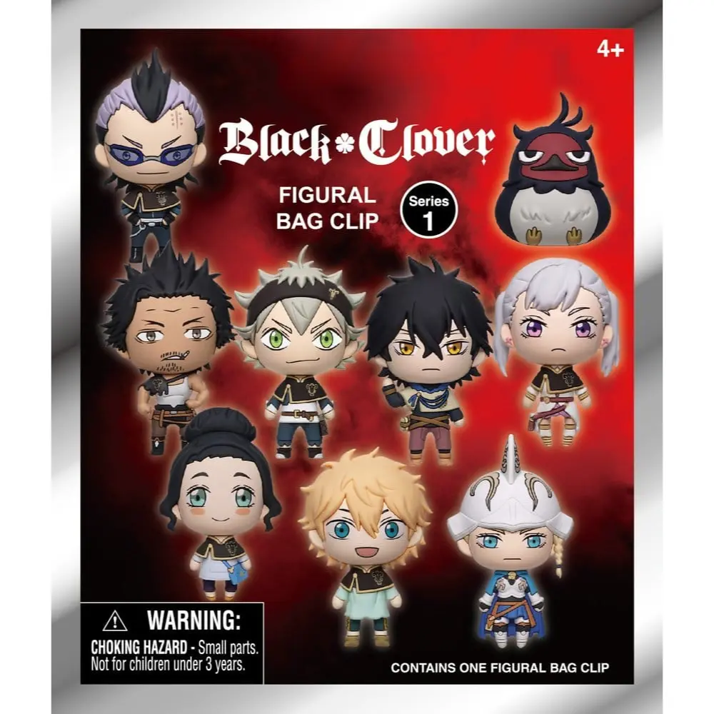 Bag Clip Black Clover (Series 1) - 1τμχ (Τυχαίο Περιεχόμενο)